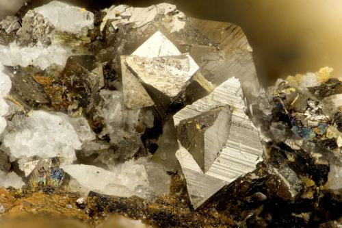 Arsenopyrite<br />Harrison Gold Mine, Bear Mountain, Harrison Lake, Chilliwack, Regional District Fraser Valley, British Columbia, Canada<br />FOV = 1.3 mm<br /> (Author: Doug)