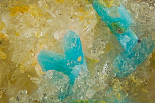 Christelite<br />San Francisco Mine (Beatrix Mine), Caracoles, Sierra Gorda District, Tocopilla Province, Antofagasta Region, Chile<br />FOV = 2.0 mm<br /> (Author: Doug)