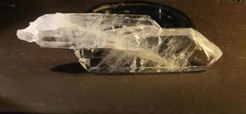 Quartz (Faden)<br />Muzo mining district, Western Emerald Belt, Boyacá Department, Colombia<br />117mm x 35mm x 16mm<br /> (Author: franjungle)