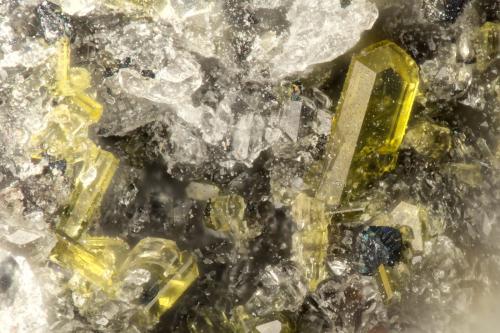 Diopside<br />Lemolo Lake, Clearwater, Douglas County, Oregon, USA<br />FOV = 1.1 mm<br /> (Author: Doug)