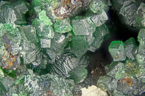 Bayldonite<br />Penberthy Croft Mine, Saint Michael's Mount, Saint Hilary, Mount's Bay District, Cornwall, England / United Kingdom<br />FOV = 2.0 mm<br /> (Author: Doug)