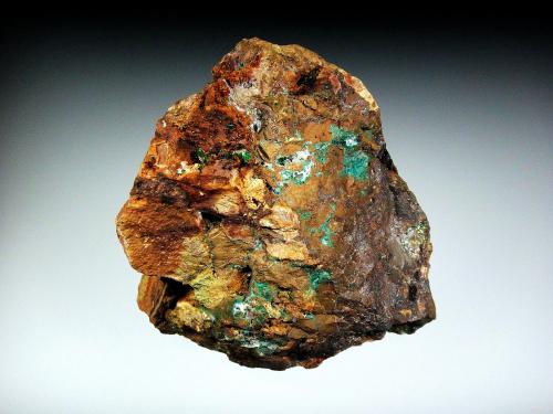 Torbernita y Turquesa<br />Trapero Mine, Cardeña, Comarca Los Pedroches, Córdoba, Andalusia, Spain<br />9 x 8 cm.<br /> (Autor: Antonio P. López)