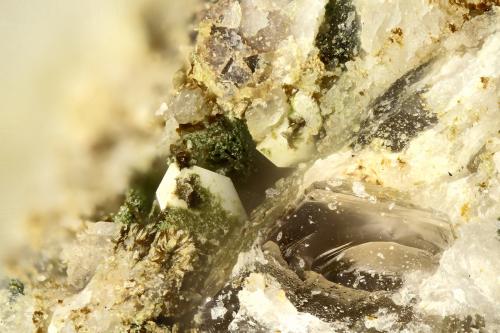 Calciohilairite<br />Washington Pass, Golden Horn Batholith, Okanogan County, Washington, USA<br />FOV = 2.0 mm<br /> (Author: Doug)