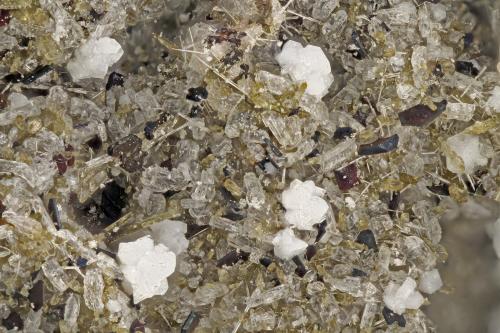 Cristobalite<br />Lemolo Lake Quarry, Douglas County, Oregon, USA<br />FOV = 4.0 mm<br /> (Author: Doug)