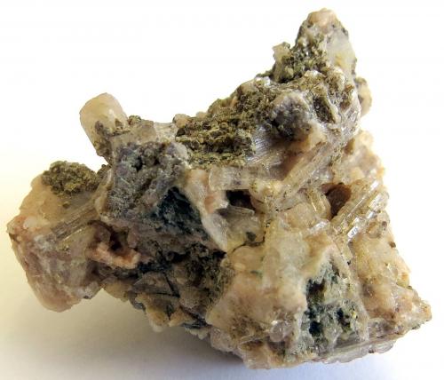 'Apatite' with Oligoclase and Muscovite<br />Vicente Marinho Mine, Mantena, Vale do Rio Doce, Minas Gerais, Brazil<br />3 x 3 x 2 cm<br /> (Author: Anísio Cláudio)