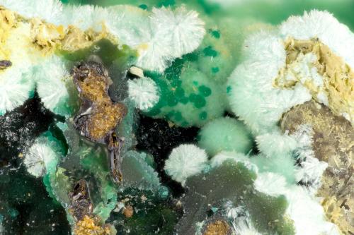 Strashimirite<br />Majuba Hill Mine, Antelope District, Pershing County, Nevada, USA<br />FOV = 3.4 mm<br /> (Author: Doug)