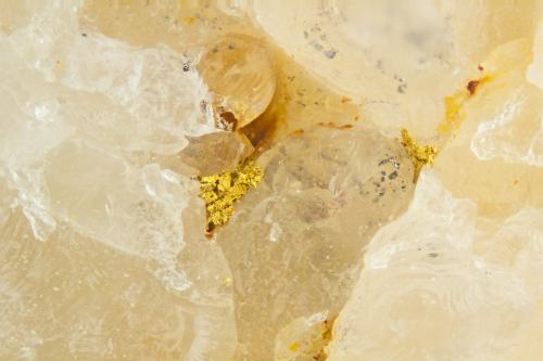 Gold<br />Reef Mine, Carr Canyon, Huachuca Mountains, Hartford District (Huachuca Mountains District), Cochise County, Arizona, USA<br />FOV = 2.0 mm<br /> (Author: Doug)