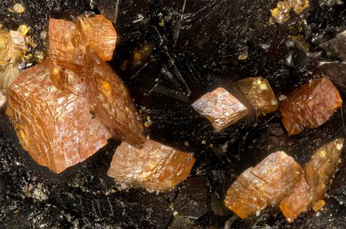 Siderite<br />Distrito Iron Springs, Condado Iron, Utah, USA<br />FOV = 1.6 mm<br /> (Author: Doug)