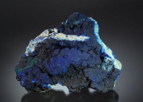 Azurite<br />United Verde Mine, Jerome, Verde District, Black Hills, Yavapai County, Arizona, USA<br />9.1 x 12.0 cm<br /> (Author: Michael Shaw)