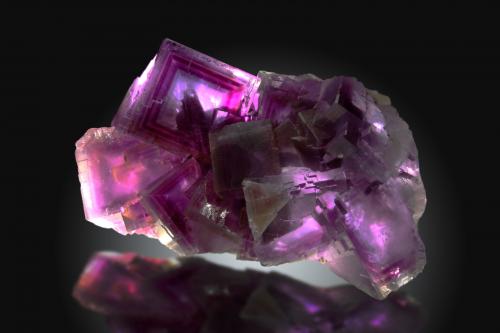 Fluorita<br />La Cabaña, Valdelmar, zona minera de Berbes, Berbes, Ribadesella, Comarca Oriente, Principado de Asturias (Asturias), España<br />16x9cm, cristales hasta 5cm de arista<br /> (Autor: Raul Vancouver)
