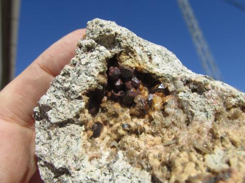 Pirita<br />Villel, Comarca de la Comunidad de Teruel, Teruel, Aragón, España<br />Cristales entre 5 y 10 mm.<br /> (Autor: Miguel Ángel Martinez)