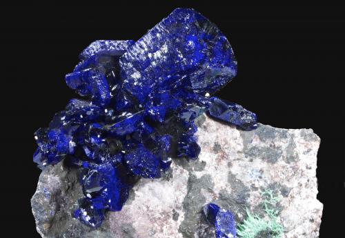 Azurita<br />Mina Milpillas, Cuitaca, Municipio Santa Cruz, Sonora, México<br />6,7 x 4,9 cm.<br /> (Autor: Xavier Bordas)