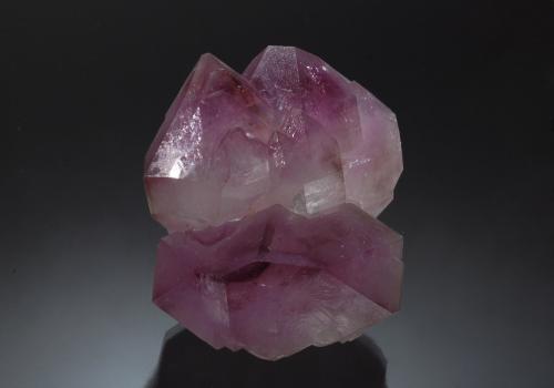 Quartz (variety Amethyst)<br />Reel Mine, Iron Station, Lincoln County, North Carolina, USA<br />4.6 x 4.7 cm.<br /> (Author: crosstimber)