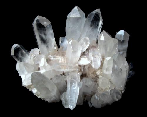 Quartz<br />Itremo Massif, Itremo, Ambatofinandrahana District, Amoron'i Mania Region, Fianarantsoa Province, Madagascar<br />Specimen size 20 cm, largest crystal 7 cm<br /> (Author: Tobi)