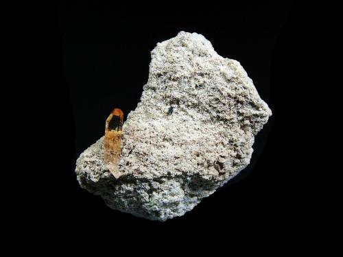 Topacio<br />Concesión Maynard's, Monte Pismire Knolls, Cordillera Thomas, Condado Juab, Utah, USA<br />5 x 5 cm.<br /> (Autor: Antonio P. López)