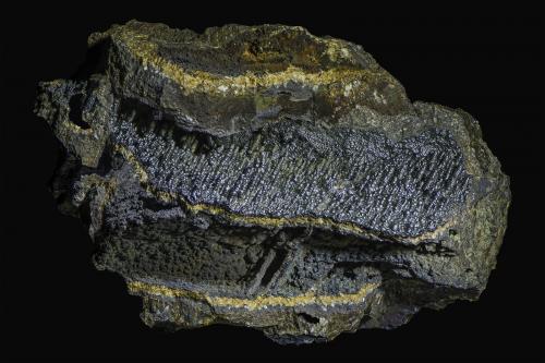 Goethite<br />Huth Mine (Sieg), Hamm, Altenkirchen (Westerwald), Siegerland, Rhineland-Palatinate/Rheinland-Pfalz, Germany<br />92 x 62 x 50 mm<br /> (Author: Rob Schnerr)