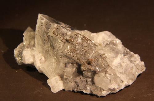 Dolomite, Pyrite<br />Eugui, Esteríbar, Comarca Auñamendi, Chartered Community of Navarre (Navarre), Spain<br />78mm x 34mm x 47mm<br /> (Author: Firmo Espinar)