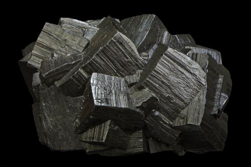 Goethite pseudomorphs after Pyrite<br />Pelican Point Quarry, Pelican Point, Utah Lake, Utah County, Utah, USA<br />44 x 37 x 30 mm<br /> (Author: Rob Schnerr)