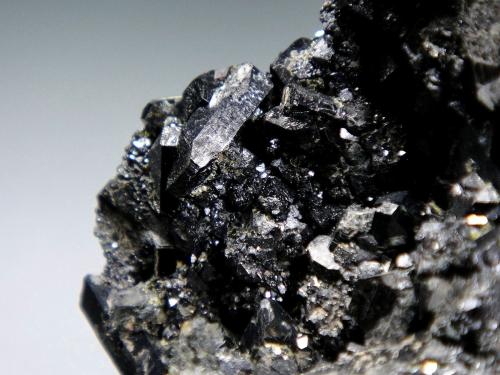 Allanita-(La)<br />Nueva Vizcaya Mine, Los Calvitos property, Burguillos del Cerro, Comarca Zafra-Río Bodión, Badajoz, Extremadura, Spain<br />Cristal mayor 1 cm.<br /> (Autor: Antonio P. López)