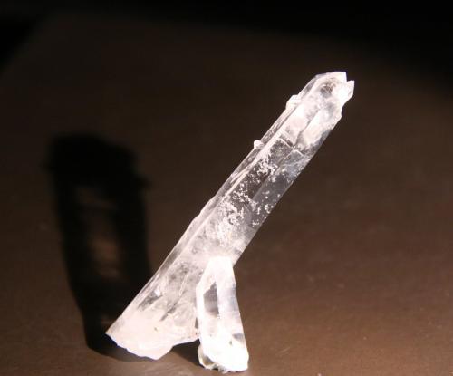 Quartz<br />Municipio Bolívar, Provincia Vélez, Departamento Santander, Colombia<br />18mm x 63mm x 11mm<br /> (Author: Firmo Espinar)