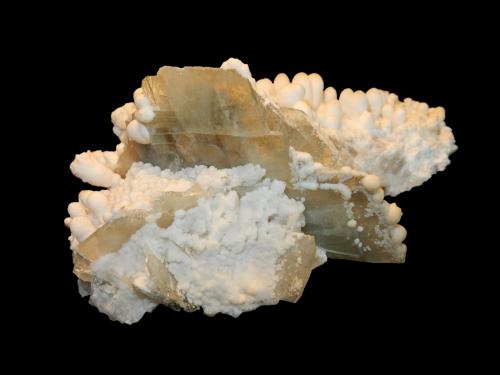 Baryte and Aragonite<br />Barbusi, Carbonia, Sud Sardegna Province, Sardinia/Sardegna, Italy<br />110x70x50 mm<br /> (Author: Dany Mabillard)
