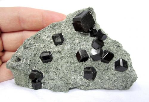 Andradite (var. Melanite)<br />Arrondissement Diakon, Bafoulabé Circle, Kayes Region, Mali<br />Specimen size 10 cm<br /> (Author: Tobi)