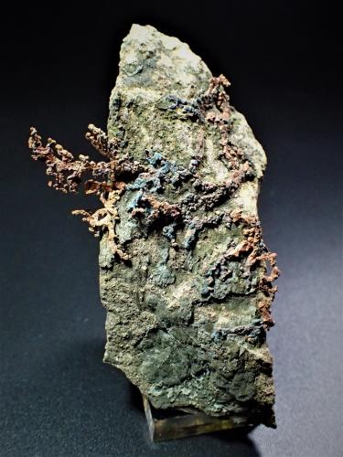 Copper<br />Old Dominion Mine, Old Dominion vein system, Buffalo Hill, Globe, Globe-Miami District, Gila County, Arizona, USA<br />75 mm x 50 mm x 45 mm<br /> (Author: Don Lum)