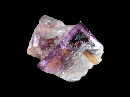 Fluorite<br />Minerva I Mine, Ozark-Mahoning group, Cave-in-Rock Sub-District, Hardin County, Illinois, USA<br />80x50x55 mm<br /> (Author: Dany Mabillard)