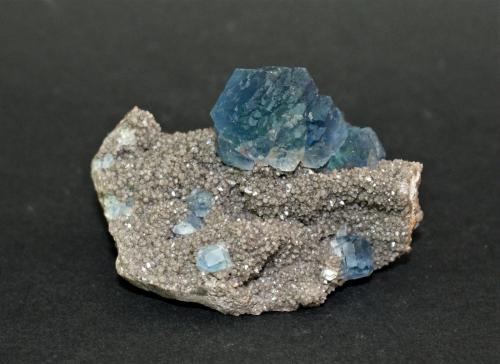 Fluorite<br />Shangbao Mine, Leiyang, Hengyang Prefecture, Hunan Province, China<br />75mm x 55mm x 55mm<br /> (Author: Philippe Durand)