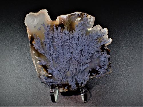 Quartz (variety agate)<br />Marfa (Trans-Pecos South), Presidio County, Texas, USA<br />68 mm x 57 mm x 5 mm<br /> (Author: Don Lum)