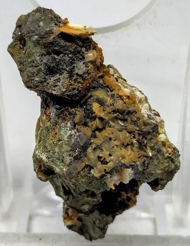 Galena, Cerusita<br />Mina Atrevida, Vimbodí i Poblet, Comarca Conca de Barberà, Tarragona, Cataluña / Catalunya, España<br />3,5x2cm<br /> (Autor: Adri Rodríguez)