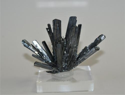 Stibnite<br />Xikuangshan Sb deposit, Lengshuijiang, Loudi Prefecture, Hunan Province, China<br />60mm x 60mm x 30mm<br /> (Author: Philippe Durand)