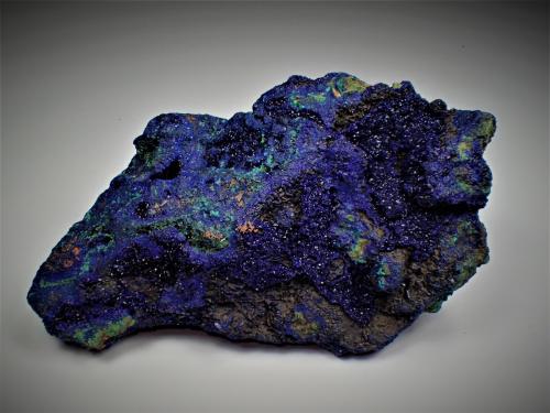 Azurite, Malachite<br />Morenci Mine, Morenci, Copper Mountain District, Shannon Mountains, Greenlee County, Arizona, USA<br />145 mm x 86 mm x 50 mm<br /> (Author: Don Lum)
