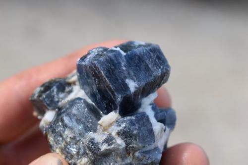 Corundum<br />Bluejay claim, Revelstoke, Regional District Columbia-Shuswap, British Columbia, Canada<br />10 cm by 1 cm<br /> (Author: thecrystalfinderBC)