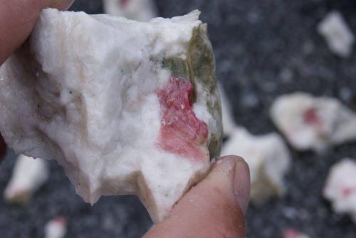 pink Clinozoisite<br /><br /><br /> (Author: thecrystalfinderBC)