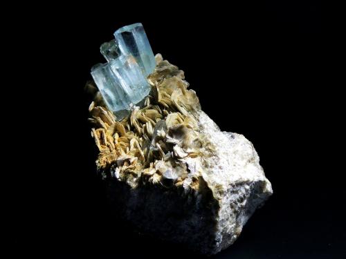 Berilo (variedad aguamarina)<br />Shengus (Shingus), Distrito Roundu, Gilgit-Baltistan (Áreas del Norte), Paquistán<br />10 x 6 cm.<br /> (Autor: Antonio P. López)