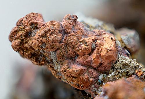 Cobre y Plata<br />Minas de El Horcajo, Pozo San Germán (Concesión "San Ceferino"), El Horcajo, Almodóvar del Campo, Comarca Campo de Calatrava, Ciudad Real, Castilla-La Mancha, España<br />Campo de visión de 10 mm<br /> (Autor: Antonio Carmona)