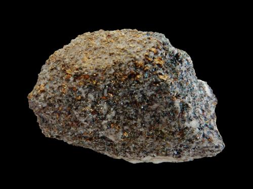 Dolomite and Pyrite<br />Lengenbach Quarry, Fäld, Binn Valley (Binntal), Wallis (Valais), Switzerland<br />80 mm x 50 mm x 30 mm<br /> (Author: Dany Mabillard)