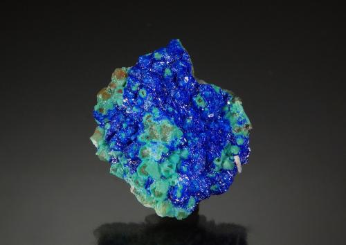 Linarite<br />Mina Grand Reef, Cañón Laurel, Monte Grand Reef, Klondyke, Distrito Aravaipa, Condado Graham, Arizona, USA<br />2.1 cm x 2.5 cm<br /> (Author: Michael Shaw)