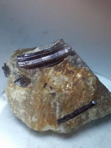 Rutile<br />Malenco Valley (Valmalenco), Sondrio Province, Lombardy, Italy<br />40 x 32 mm<br /> (Author: Sante Celiberti)