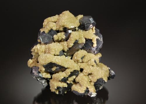 Galena and Siderite<br />Turt Mine, Turt, Negresti-Oas, Oas Mountains, Satu Mare, Romania<br />3.0 cm x 7.0 cm x 7.5 cm<br /> (Author: Michael Shaw)