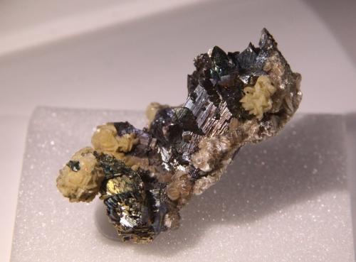 Arsenopyrite and Siderite<br />Minas da Panasqueira, Aldeia de São Francisco de Assis, Covilhã, Castelo Branco, Cova da Beira, Centro, Portugal<br />35mm x 44mm x 36mm<br /> (Author: Firmo Espinar)