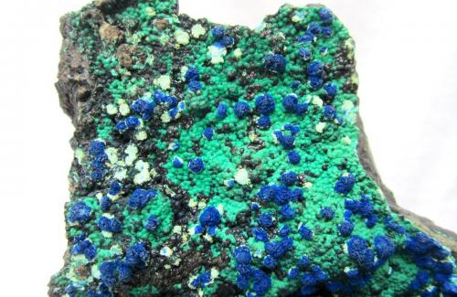 Azurite, Malachite, Chrysocolla<br />Morenci Mine, Morenci, Copper Mountain District, Shannon Mountains, Greenlee County, Arizona, USA<br />FOV 10 cm<br /> (Author: Tobi)