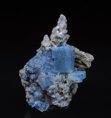 Celestine<br />Cantera Meckley's, Mandata, Condado Northumberland, Pennsylvania, USA<br />8.0 x 5.5 cm<br /> (Author: am mizunaka)