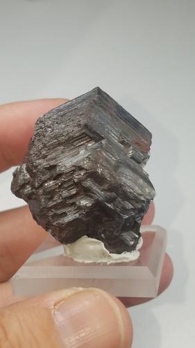 Rutile<br />Parkesburg, Sadsbury, Condado Chester, Pennsylvania, USA<br />3.8 cms x 3.7 cms x 3.1 cms<br /> (Author: kushmeja)