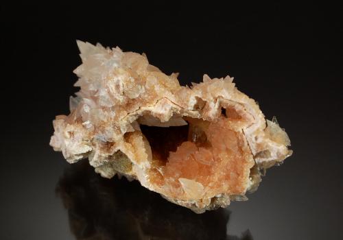 Dolomite after Calcite<br />Boldut Mine, Cavnic mining area, Cavnic, Maramures, Romania<br />4.0 cm x 7.0 cm<br /> (Author: Michael Shaw)