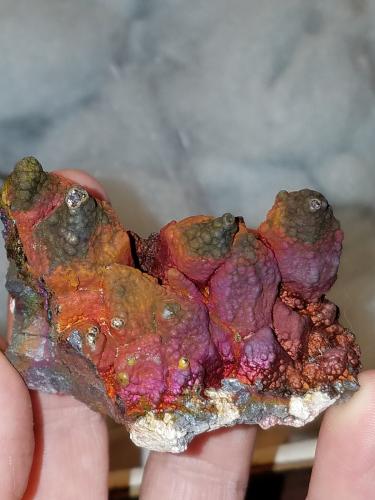 Goethite (variety turgite)<br />Graves Mountain, Lincoln County, Georgia, USA<br />6.9 cms x 4.2 cms x 4.5 cms<br /> (Author: kushmeja)