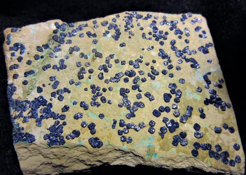 Cornetite<br />L'Etoile du Congo Mine, Lubumbashi (Elizabethville), Katanga Copper Crescent, Haut-Katanga (Shaba), Democratic Republic of the Congo (Zaire)<br />6.5x5x.5 cm<br /> (Author: Joseph DOliveira)