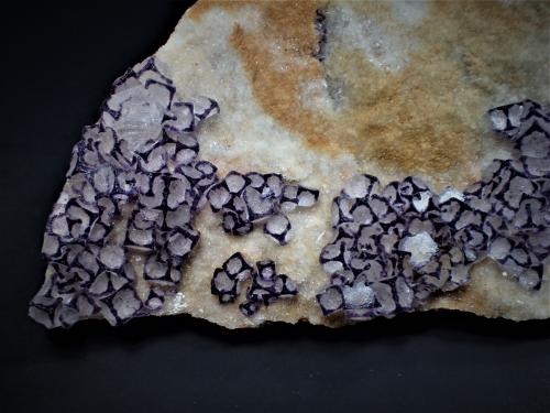 Fluorite, Quartz<br />Qinglong Mine, Dachang, Qinglong, Qianxi'nan Autonomous Prefecture, Guizhou Province, China<br />93 mm x 60 mm x 29 mm<br /> (Author: Don Lum)