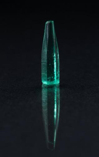 Beryl (variety emerald)<br />La Pita mining district, Municipio Maripí, Western Emerald Belt, Boyacá Department, Colombia<br />9mm<br /> (Author: Fiebre Verde)